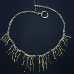 Icicles Collection- Sterling Silver and 18K Gold