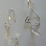 Whimsical Collection- Jacket Earrings- Sterling Silver
